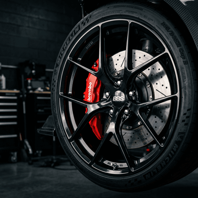 Car Wheel and Brake Detail