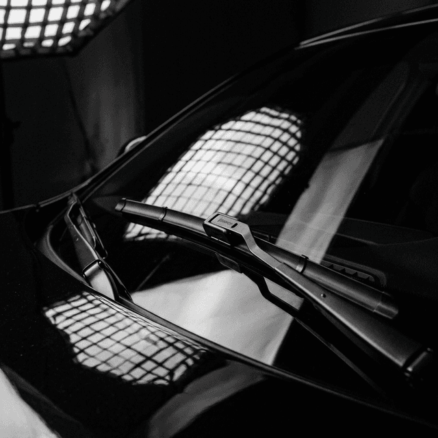 Cinematic car windshield background